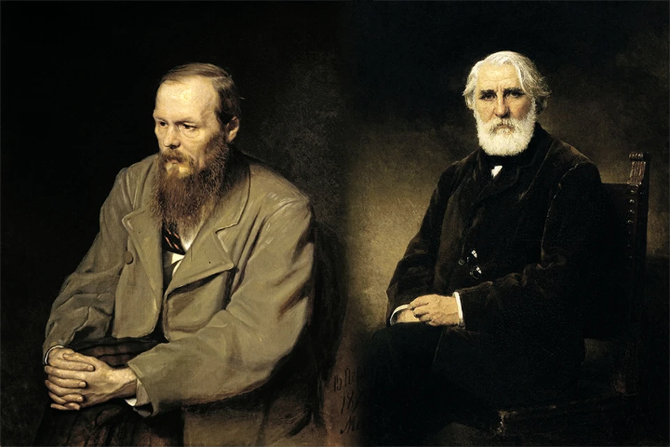Fyodor Dostoevsky and Ivan Turgenev